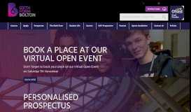 
							         Bolton Sixth Form College: Homepage								  
							    