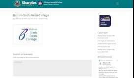 
							         Bolton-Sixth-Form-College | Sharples School								  
							    