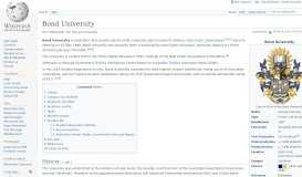 
							         Bond University - Wikipedia								  
							    