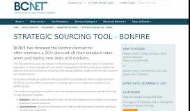 
							         Bonfire Sourcing Evaluation Tool - BCNET								  
							    