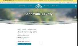 
							         Bonneville County | The Official Website of the State of Idaho - Idaho.gov								  
							    