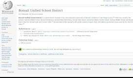
							         Bonsall Unified School District - Wikipedia								  
							    