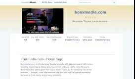 
							         Bonxmedia.com website. Bonxmedia.com - Home Page.								  
							    