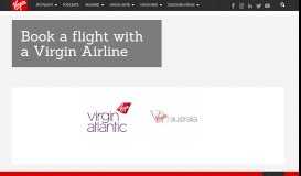 
							         Book a flight with a Virgin Airline | Virgin								  
							    