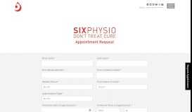 
							         Book A Physiotherapy Appointment | Six Physio								  
							    