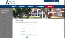 
							         Book a Tour - Aranmore Catholic College								  
							    
