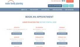 
							         Book an Appointment - Maine Family Planning								  
							    