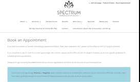 
							         Book an Appointment — Spectrum Dermatology								  
							    