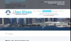 
							         Book Appointment - San Diego Medical Group								  
							    