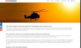 
							         Book Helicopter Joyride | FareHawker - An Aviation Portal								  
							    
