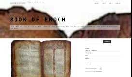 
							         Book of Enoch – Obscurantist								  
							    