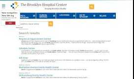 
							         Book Online | The Brooklyn Hospital Center								  
							    