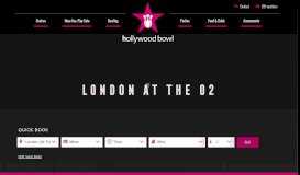 
							         Book ten pin bowling at London O2| Hollywood Bowl								  
							    