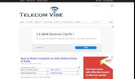 
							         Book your Complaint on new Online Portal of BSNL | Telecom Vibe								  
							    