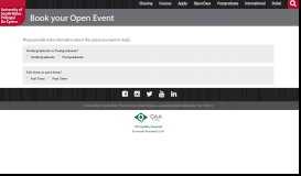 
							         Book your Open Event - USW Recruitment Portal - University of South ...								  
							    