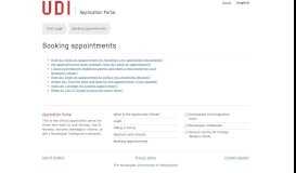 
							         Booking appointments - Application Portal - UDI								  
							    
