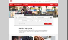 
							         Booking information - Deutsche Bahn								  
							    