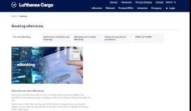 
							         Booking | Lufthansa Cargo								  
							    