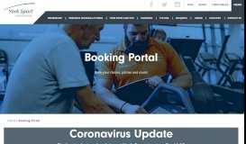 
							         Booking Portal | York Sport								  
							    