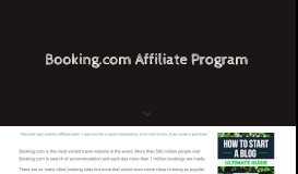
							         Booking.com Affiliate Program: How to Make $1000 a Month								  
							    
