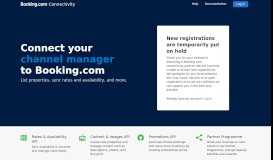 
							         Booking.com Connectivity Portal								  
							    