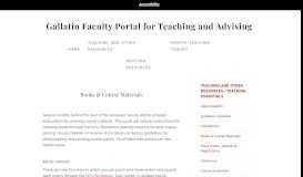 
							         Books & Course Materials – Gallatin Faculty Portal for Teaching and ...								  
							    