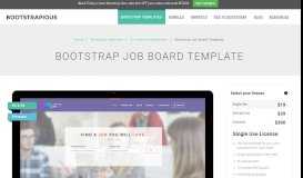 
							         Bootstrap 4 Job Board Template - 15 pages, 6 colours, SASS files ...								  
							    