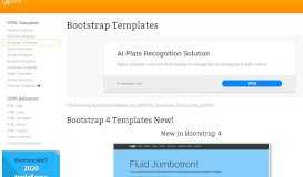 
							         Bootstrap Templates - Quackit Tutorials								  
							    