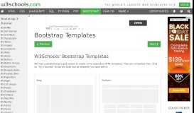 
							         Bootstrap Templates - W3Schools								  
							    