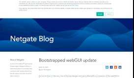 
							         Bootstrapped webGUI update - Netgate								  
							    