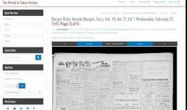 
							         Borger Daily Herald (Borger, Tex.) - The Portal to Texas History								  
							    