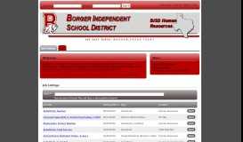 
							         Borger ISD - TalentEd Hire								  
							    