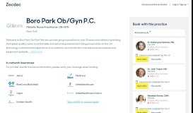 
							         Boro Park Ob/Gyn P.C. (Brooklyn) - Book Appointment Online! - Zocdoc								  
							    
