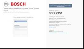 
							         Bosch Group Praktikant/in Projektmanagement Bosch Partner Portal ...								  
							    