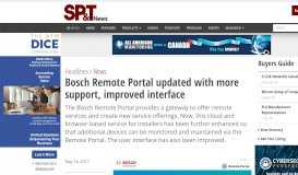 
							         Bosch Remote Portal updated with more support, improved interface ...								  
							    