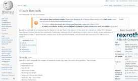 
							         Bosch Rexroth - Wikipedia								  
							    
