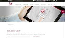 
							         Bosch Supplier Login - IQS - CAQ with System - iqs Software GmbH								  
							    