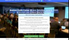
							         Boston Code Camp: Info								  
							    