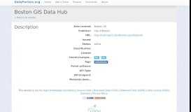 
							         Boston GIS Data Hub - Data Portals								  
							    