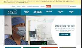 
							         Boston Medical Center: Home Page								  
							    
