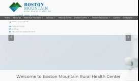 
							         Boston Mountain Rural Health Center | Comprehensive Medical Care								  
							    