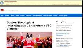 
							         Boston Theological Interreligious Consortium (BTI) Visitors | School of ...								  
							    