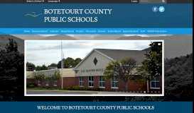 
							         Botetourt County Public Schools: Home								  
							    