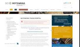 
							         BOTSWANA TRADE PORTAL | Go Botswana | Botswana Investment ...								  
							    