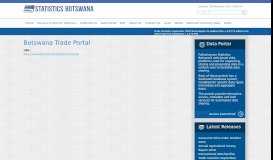 
							         Botswana Trade Portal | Statistics Botswana								  
							    