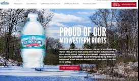 
							         Bottled Water | Ice Mountain® Brand 100% Natural Spring Water								  
							    