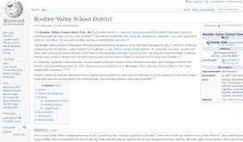 
							         Boulder Valley School District - Wikipedia								  
							    
