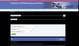 
							         Bourassa, Chantal | Canadian Child Welfare Research Portal								  
							    