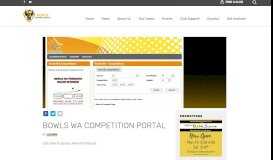 
							         Bowls WA Competition Portal - Bowls WA								  
							    