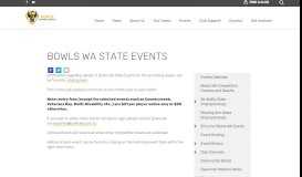 
							         Bowls WA State Events - Bowls WA								  
							    